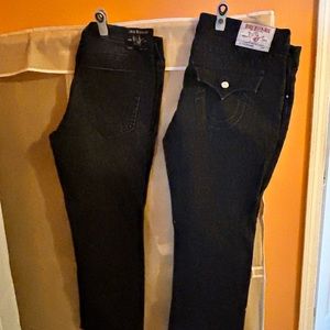 True Religion 2 pairs for $60 size 40 Black